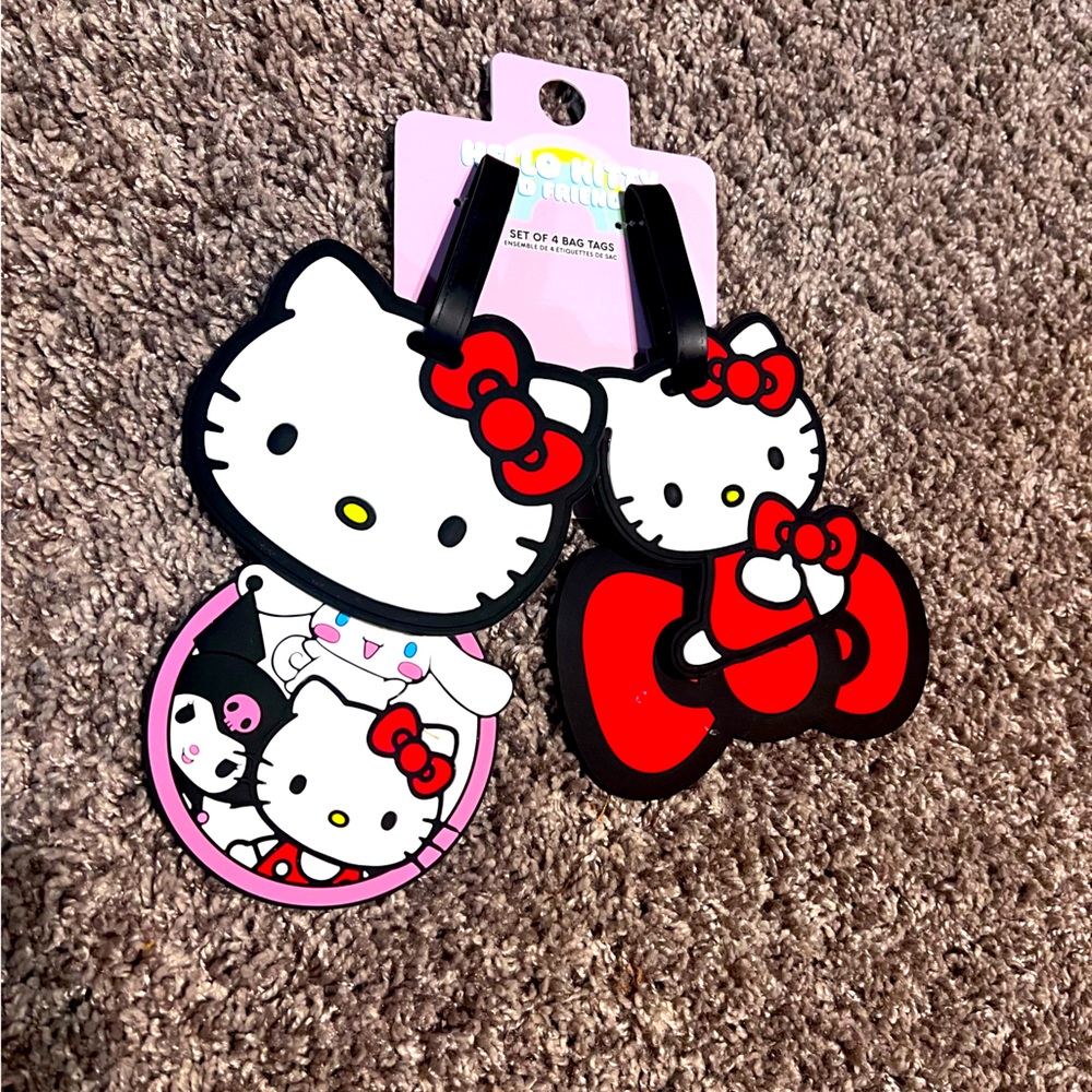 New Hello Kitty luggage tags- 4 pieces